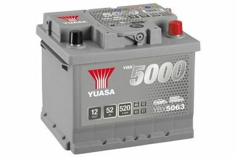 Yuasa 12V 52Ah Silver High Performance Battery YBX5063 (0)
