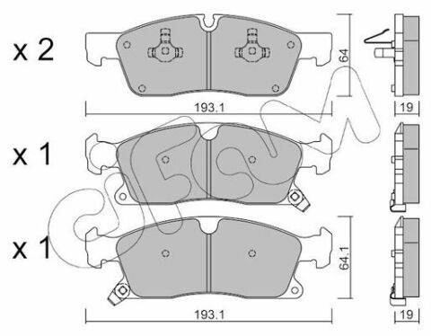 Гальмівні колодки пер. Grand Cherokee/W292//W166 10- Гальмівні колодки пер. Grand Cherokee/W292//W166 10-