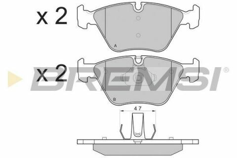 Гальмівні колодки пер. BMW 3(E46) 99-07/X3(E83) 03-11 (ATE)