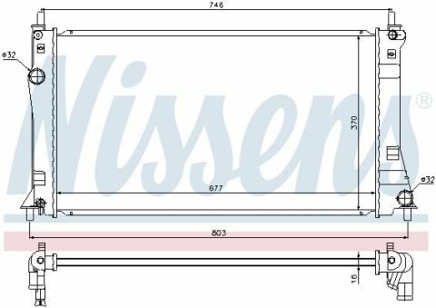 Радиатор MZ 5(10-)1.8 i(+)[OE LFFM15200A]