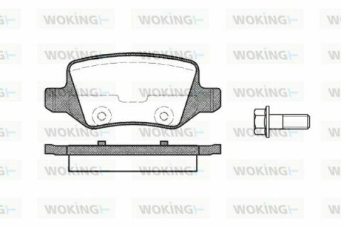 Тормозные колодки зад. MB A-class (W168/W169) 97-12 (TRW)