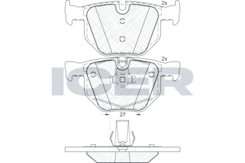 Колодки тормозные (задние) BMW 5 (E60/E61) 02-10/6 (E63/E64) 04-10