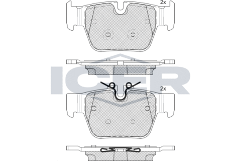 Колодки тормозные (задние) BMW 1 (F40)/2 (F44) 19-/X2 (F39) 18-/Mini Clubman/Countryman 19-