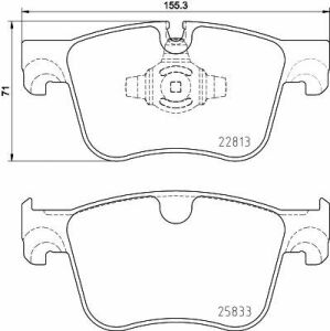 К-т передних тормозных колодок citroen berlingo, berlingo/minivan, c4 grand picasso ii, c4 picasso ii, c4 spacetourer, c5 aircross ds ds 7 opel combo tour/life,