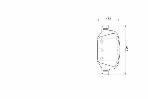 Тормозные колодки (задние) Fiat Punto 99-12/Citroen E-Mehari 16-