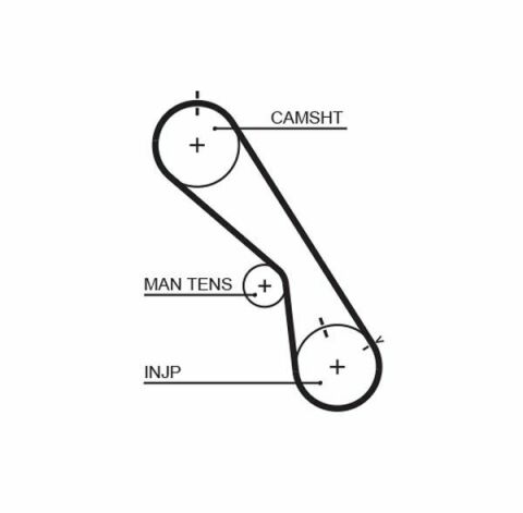 Ремень ГРМ Toyota Land Cruiser 4.2TD 95-07 (25x105z)