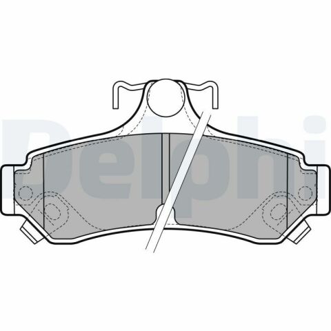 DELPHI TOYOTA Тормозные колодки задн.Camry 2.5/3.5 11-