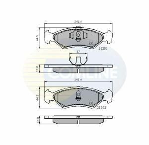 CBP0502 Comline - Тормозные колодки для дисков