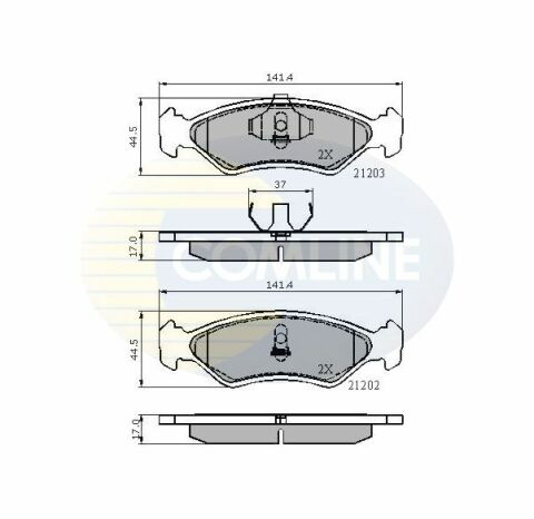 CBP0502 Comline - Тормозные колодки для дисков