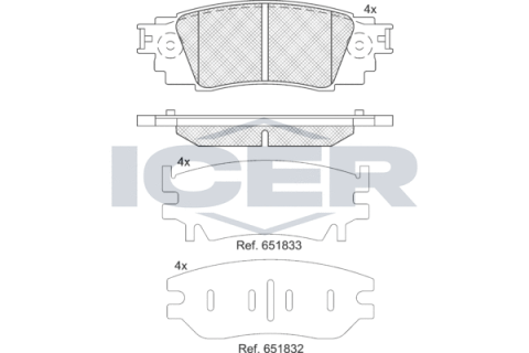 Тормозные колодки (задние) Toyota Camry 17-/Rav4/Lexus ES/UX 18-/RX 15-