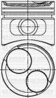 Поршень с кольцами и пальцем (размер отв. 75 / std ) kadett d/e, ascona, 1.3 (c 1,3 n, 1,3 s)