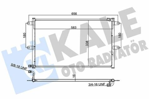 KALE VW Радиатор кондиционера Caddy II,Polo,Seat Cordoba 94-