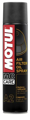 Средство по уходу за поролоновыми фильтрами мотоциклов Motul A2 Air Filter Oil Spray (400 мл) 10298