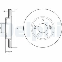 Тормозные диски передние HYUNDAI CRETA, I30, KONA KIA CEED, CEED, PRO CEED 1.0-1.6D 11.11- Тормозные диски передние HYUNDAI CRETA, I30, KONA KIA CEED, CEED, PRO CEED 1.0-1.6D 11.11-