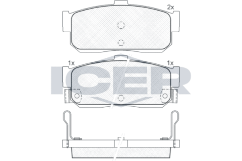 Колодки тормозные (задние) Nissan Altima I/II 92-01/Maxima IV 94-00/Primera 90-98/Infiniti G20 90-97