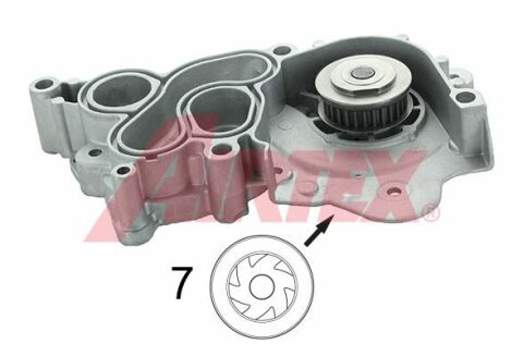 Насос воды Audi A3 1.4TFSI 12-14/Seat Ibiza IV/V/Skoda Fabia III/VW Polo 1.0/1.0TSI 14- (7 лопастей)