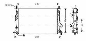 Охолодження Радіатор c-max, focus c-max, focus ii