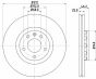 Диск гальмівний передній A4 A6 98-, Passat, Skoda AUDI, фото 4 - інтерент-магазин Auto-Mechanic