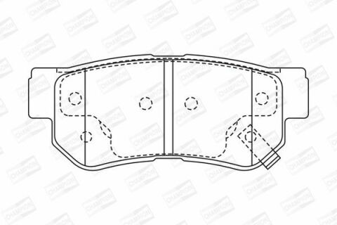 Гальмівні колодки задні Grandeur, Sonata, Santa Fe, Tucson, Kia, SsangYong HYUNDAI