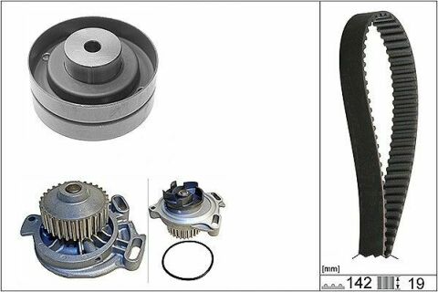 Комплект ГРМ + насос Audi 100/200/80/90 2.0-2.3 -96