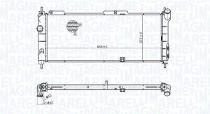 OPEL радиатор OPEL CORSA B 1,2-1,4