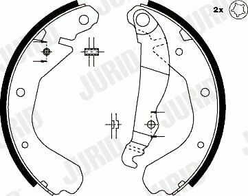 JURID OPEL Щоки гальмівні Kadett D, Corsa (200*29)
