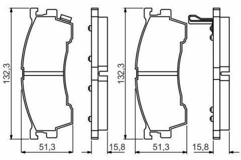 Колодки гальмівні (передні) Mazda 626 IV/V 91-02/MX-6 92-97