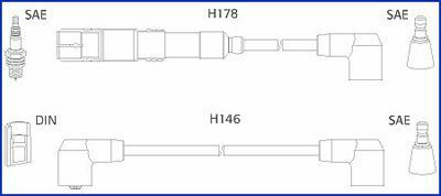 HITACHI DB Провод зажигания W124 260 300 M103