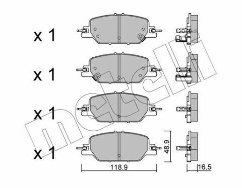 Колодки тормозные (задние) Honda CR-V V 17-