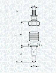 Свічка розжарювання FORD, HONDA, ISUZU, IVECO [062580704304]