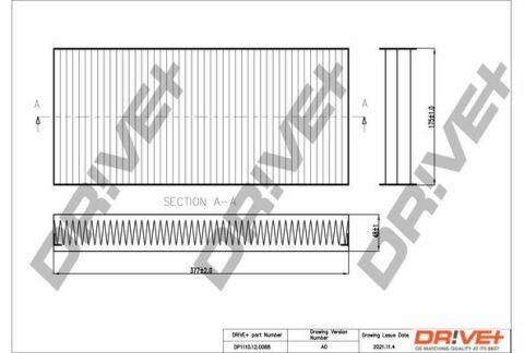 DP1110.12.0088 Drive+ - Фільтр салону