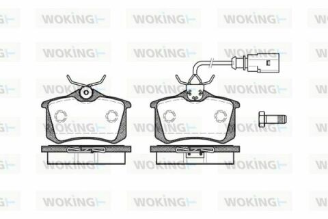 Тормозные колодки зад. FORD GALAXY/SEAT ALHAMBRA/VW POLO/Т4 1.2-3.0 92-10