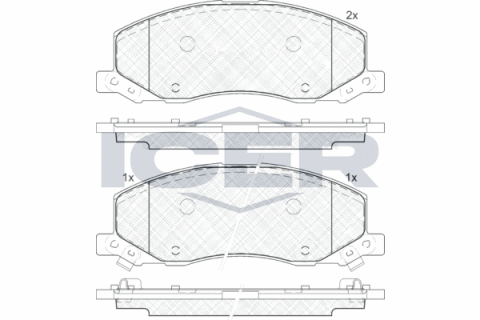 Колодки гальмівні (передні) Opel Insignia A 08-/Bentley Flying Spur 13-/Saab 9-5 II 10-12