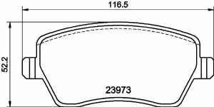 Тормозные колодки перед. Kangoo 08-(R14)