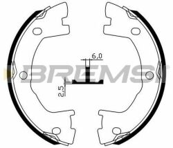Колодки ручного гальма Daily II-III 89-06/Mascott 01-10 (Brembo)