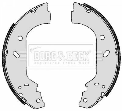 BBS6265 BORG & BECK - Тормозные колодки для барабанов