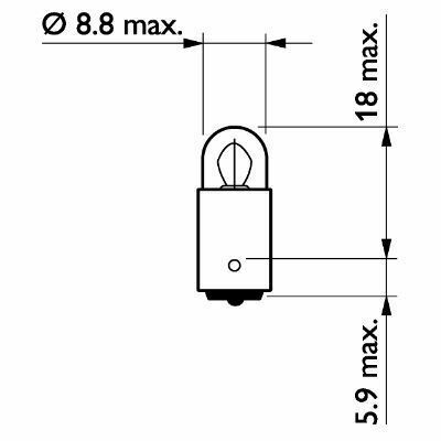 13913CP (PHILIPS) T2W 24V 2W BA9s