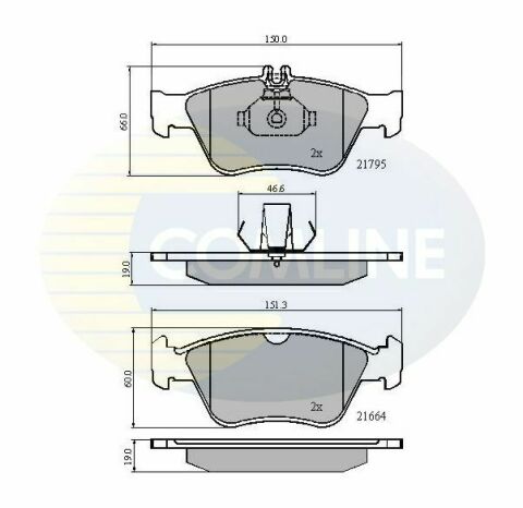 CBP0274 Comline - Тормозные колодки для дисков