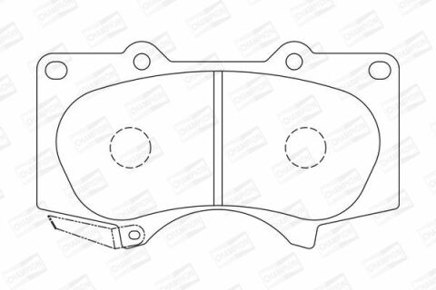 Колодки гальмові передні Land Cruiser 120 TOYOTA