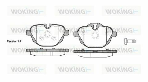 Тормозные колодки зад. BMW 5 (F10)/X3 (F25) 10-(TRW)