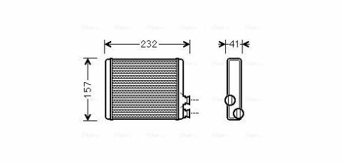 Радіатор опалення C3/C4/DS3 09- CITROEN