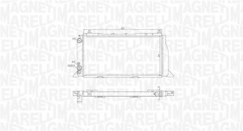 MAGNETI MARELLI Радиатор AUDI 80 D/TD [350213406000]