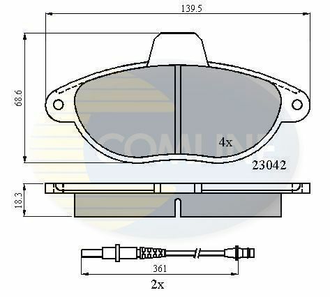 CBP2714 Comline - Тормозные колодки для дисков