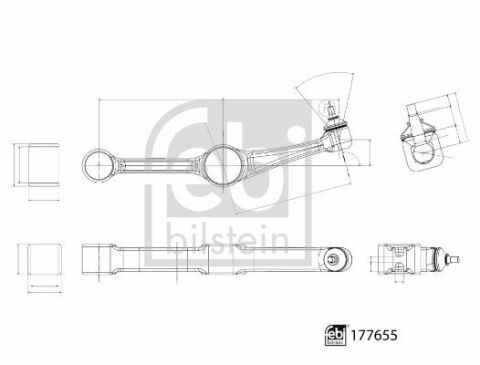 Важіль підвіски (передній/знизу/ззади) (R) MB C-class (W205)/E-class (W213) 13-