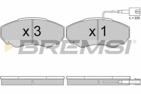 Гальмівні колодки пер. Ducato/Jumper/Boxer 02-06 (1.4t)