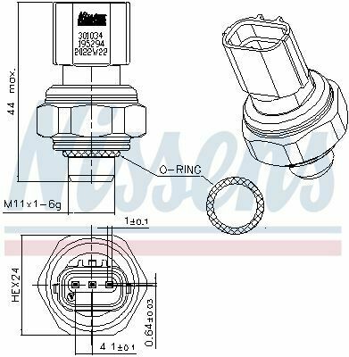 Датчик давления кондиционера (пневмовик) Civic, Accord, CR-V/Z, 05- HONDA