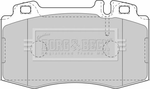 BBP1756 BORG & BECK - Тормозные колодки для дисков