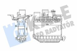 Интеркулер TOYOTA Avensis 2.0D-4D 99-