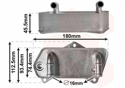 Радиатор масляный VW Caddy III/IV/Passat 05-14/Skoda Octavia 1.2-2.0/1.6-2.0 TDI 04-13