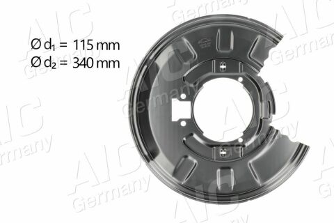 Захист диска гальмівного (заднього) (L) BMW 3 (E46)/X3 (E83) 98-11